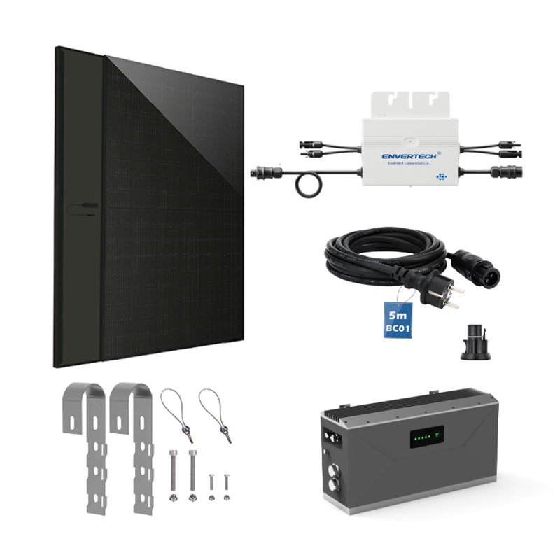 Kit solar varanda 800W com bateria de 1,5kwh