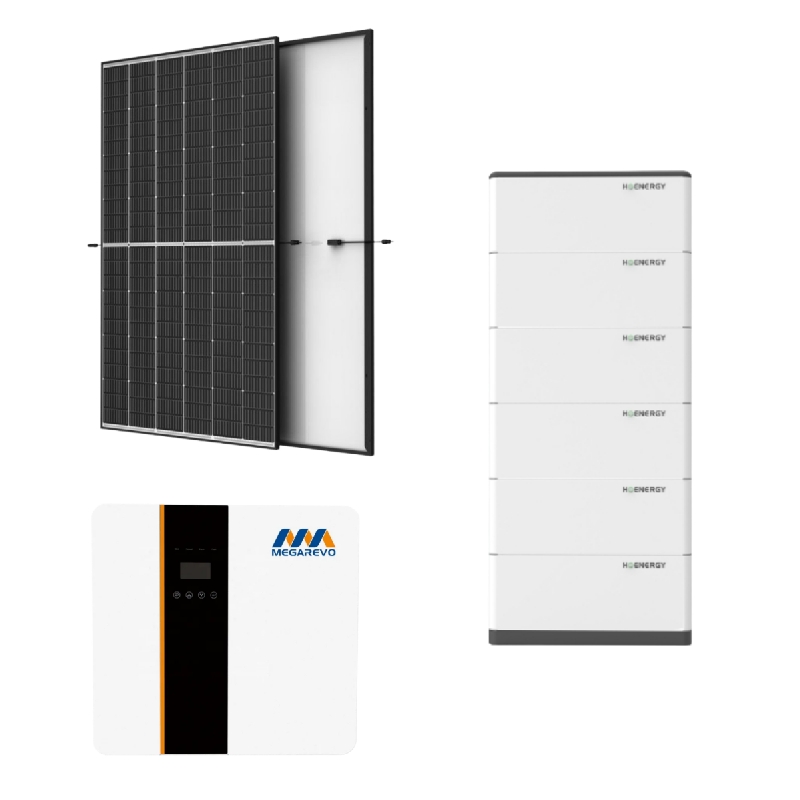 Kit fotovoltaico de 5KW com armazenamento de 10KWh